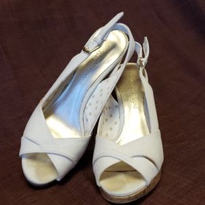 Christian Siriano Letoile slingback peep toe heel